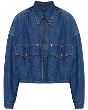 Versace Denim Jackets - Azul