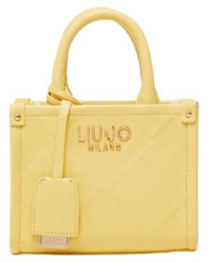 Liu Jo Gelbe Geprägte Handtasche Mit Reißverschluss