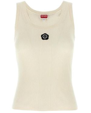 KENZO Sleeveless Tops - Neutro