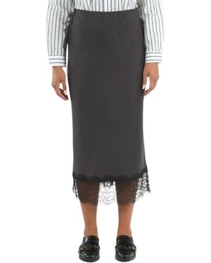Marella Rokken ,Grijs ,Midi Rok