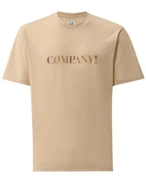 C.P. Company T-Shirts - Natural