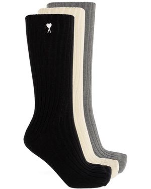 Ami Paris Socks - Noir