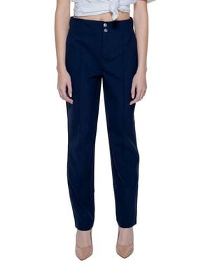 Street One Straight Trousers - Bleu