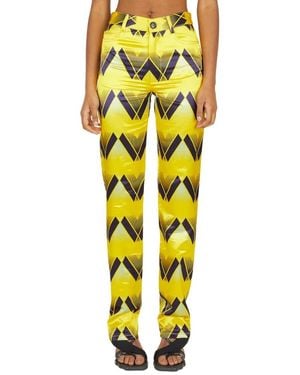 MERYLL ROGGE Straight Trousers - Geel