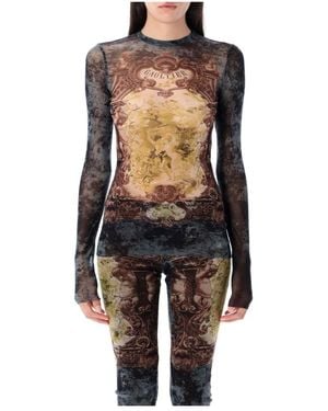 Jean Paul Gaultier Long Sleeve Tops - Black