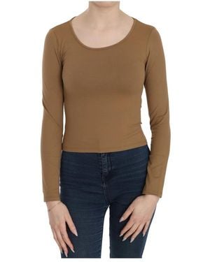 Gianfranco Ferré Long Sleeve T-Shirts - Brown