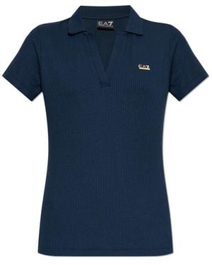 EA7 Polo Shirts - Azul
