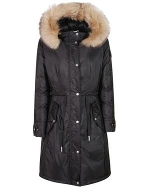 Moncler Moustique Langer Daunenparka - Schwarz