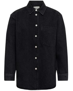 Part Two Overhemden ,Zwart ,Denim Denim Shirt - Blauw
