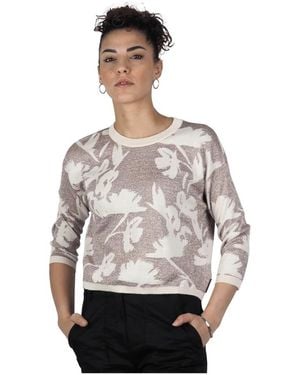 ALESSIA SANTI Round-Neck Knitwear - Gris