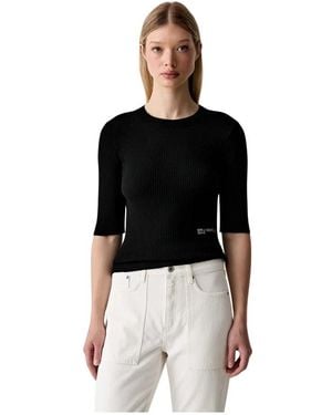 KARL LAGERFELD Round-Neck Knitwear - Negro