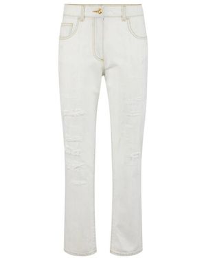 Elisabetta Franchi Straight Fit Jeans - Grey