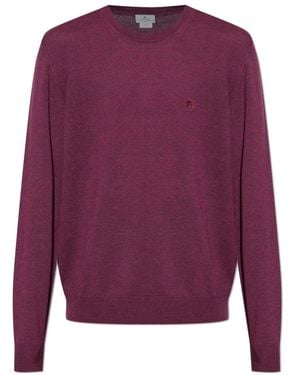 Etro Round-Neck Knitwear - Purple