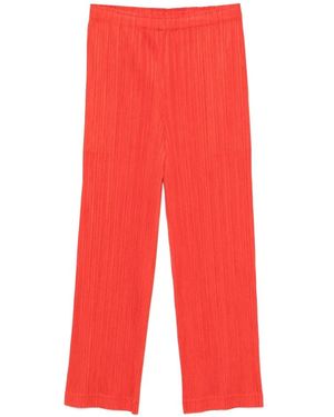 Issey Miyake Cropped Trousers - Rojo