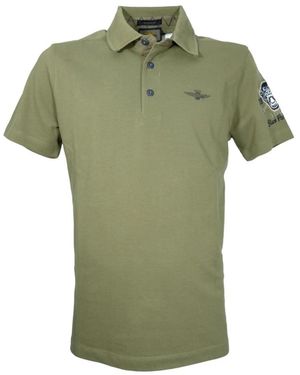 Aeronautica Militare Polo Shirts - Green