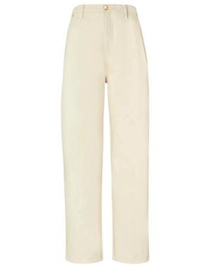 Tory Burch Wide Trousers - Natural