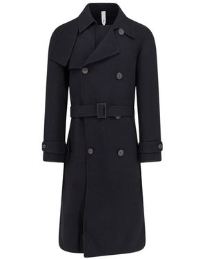 Hevò Trench Coats - Negro