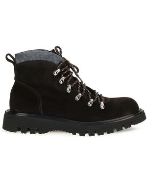 Fratelli Rossetti Wildleder Schnürstiefel - Schwarz