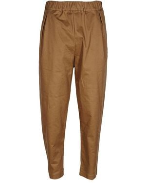 Laneus Straight Trousers - Brown