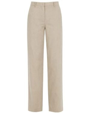 Paul Smith Maßgeschneiderte Leinen-Hose Mit Weitem Bein - Natur