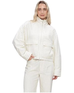 Second Female Jassen ,Katoen Ciliss Jacket - Wit