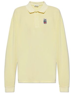 Bally Langarm-poloshirt - Gelb