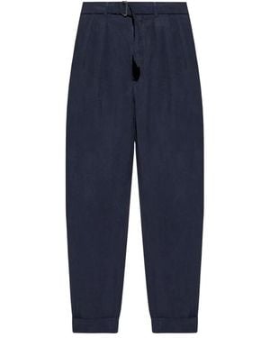 Officine Generale Straight Trousers - Blue