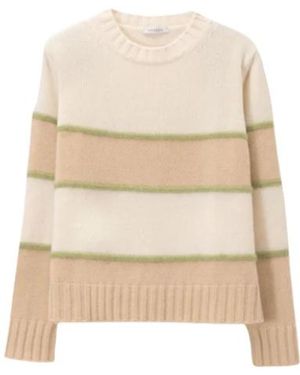 ROSSO35 Round-Neck Knitwear - Natural