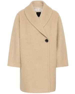 Inwear Single-Breasted Coats - Natural