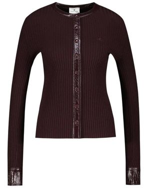 Courreges Kontrastierender Cardigan - Rot