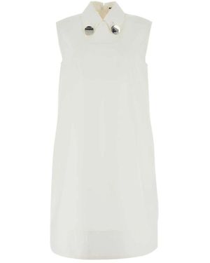 Jil Sander Short Dresses - Bianco