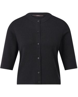 Windsor. Seidenmischung Cardigan Eleganter Stil - Schwarz