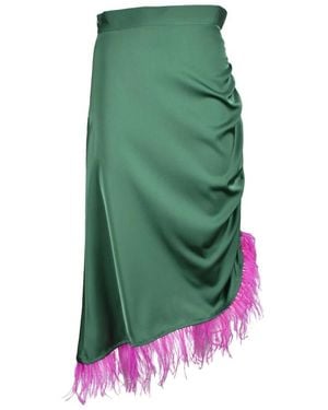 WEILI ZHENG Midi Skirts - Verde