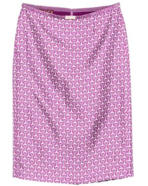 Gucci Rokken ,Roze ,Horsebit Cascade Rok - Paars