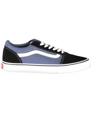 Vans Blauwe Polyester Sneaker Met Contrastdetails