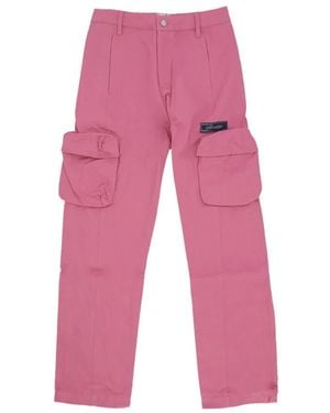 Arte' Straight Trousers - Red