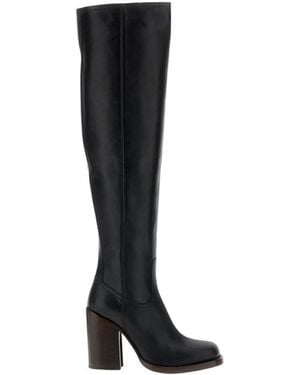 Dries Van Noten Over-The-Knee Boots - Black