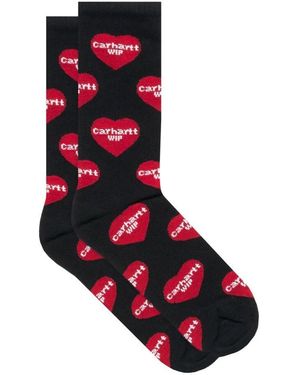 Carhartt Herz Muster Baumwollsocken - Blau