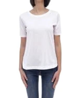 Herno Rundhals-T-Shirt - Weiß