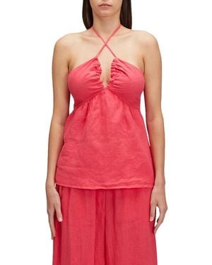 Sundek Sleeveless Tops - Rojo