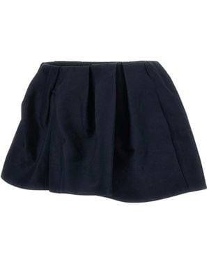 ShuShu/Tong Faltenrock Mini - Blau