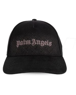 Palm Angels Accessoires ,Zwart ,Katoen Classic Logo Cap