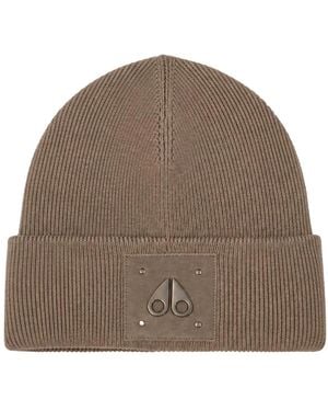 Moose Knuckles Accessoires ,Bruin ,Logo Icon Muts