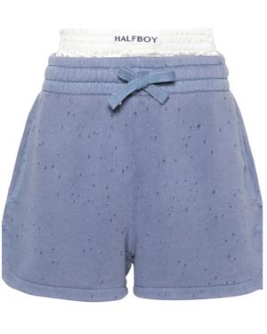 Halfboy Shorts Mit Boxer - Blau