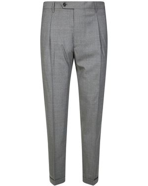 BERWICK 1707 Slim-Fit Trousers - Grey