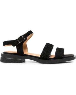 Linda Baumann Flat Sandals - Black