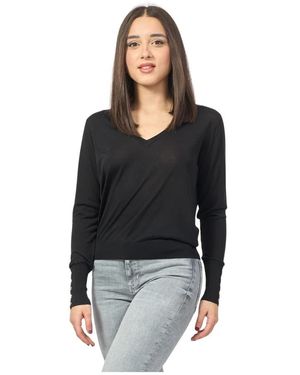 Fracomina V-Neck Knitwear - Noir