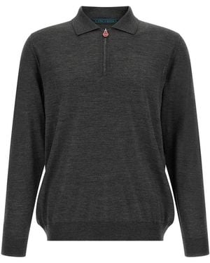 Kiton Round-Neck Strickwaren - Grau