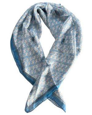 Borbonese Silky Scarves - Blu