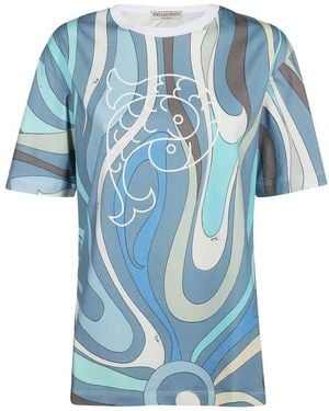 Emilio Pucci T-Shirts - Blu